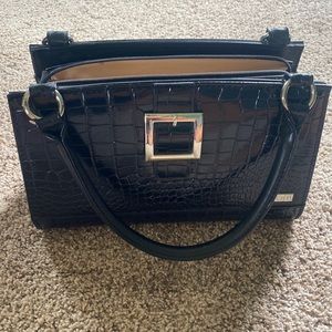 Miche purse black shoulder bag interchangeable removable shell